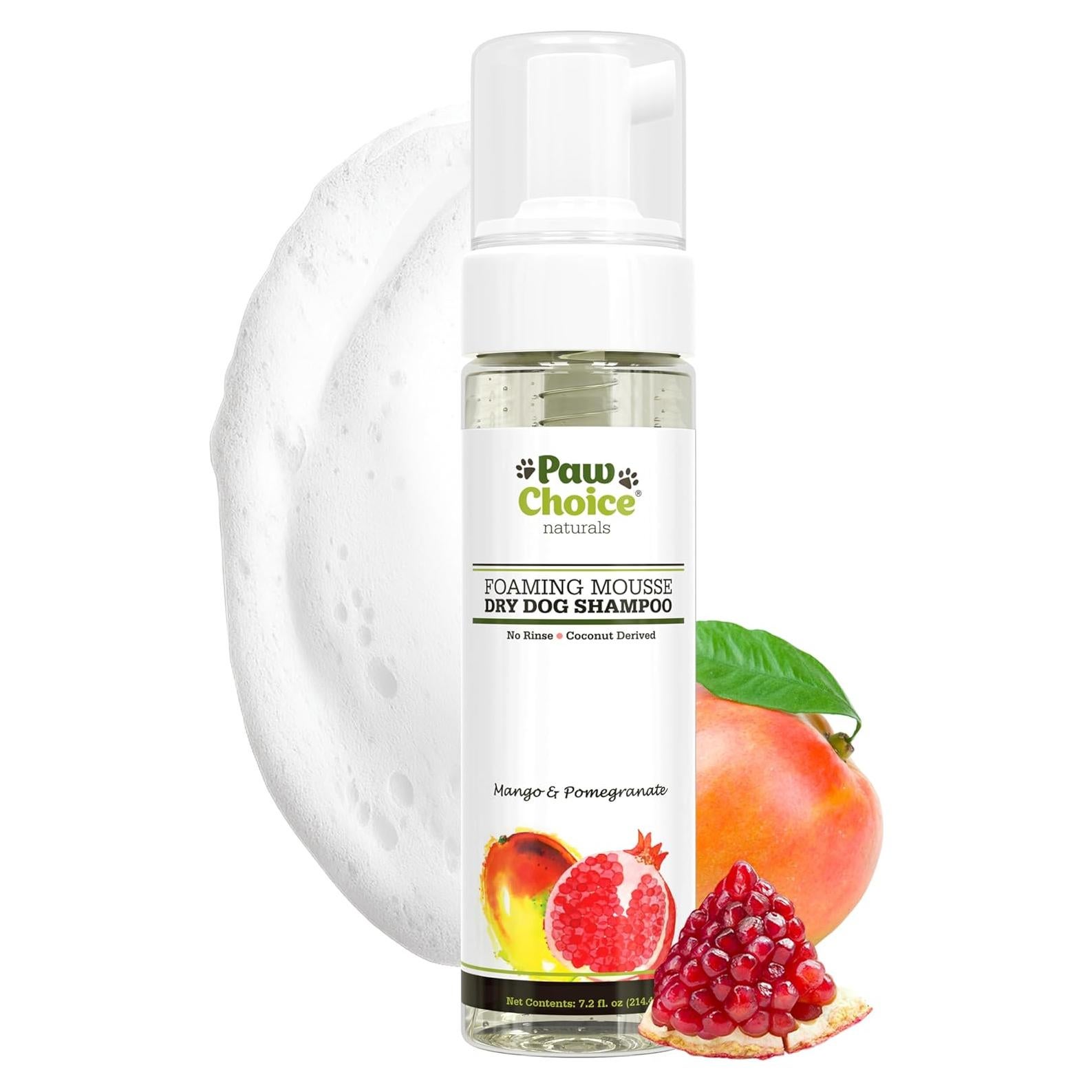 Champú Seco para Perros Paw Choice - Hipoalergénico Mango Granada