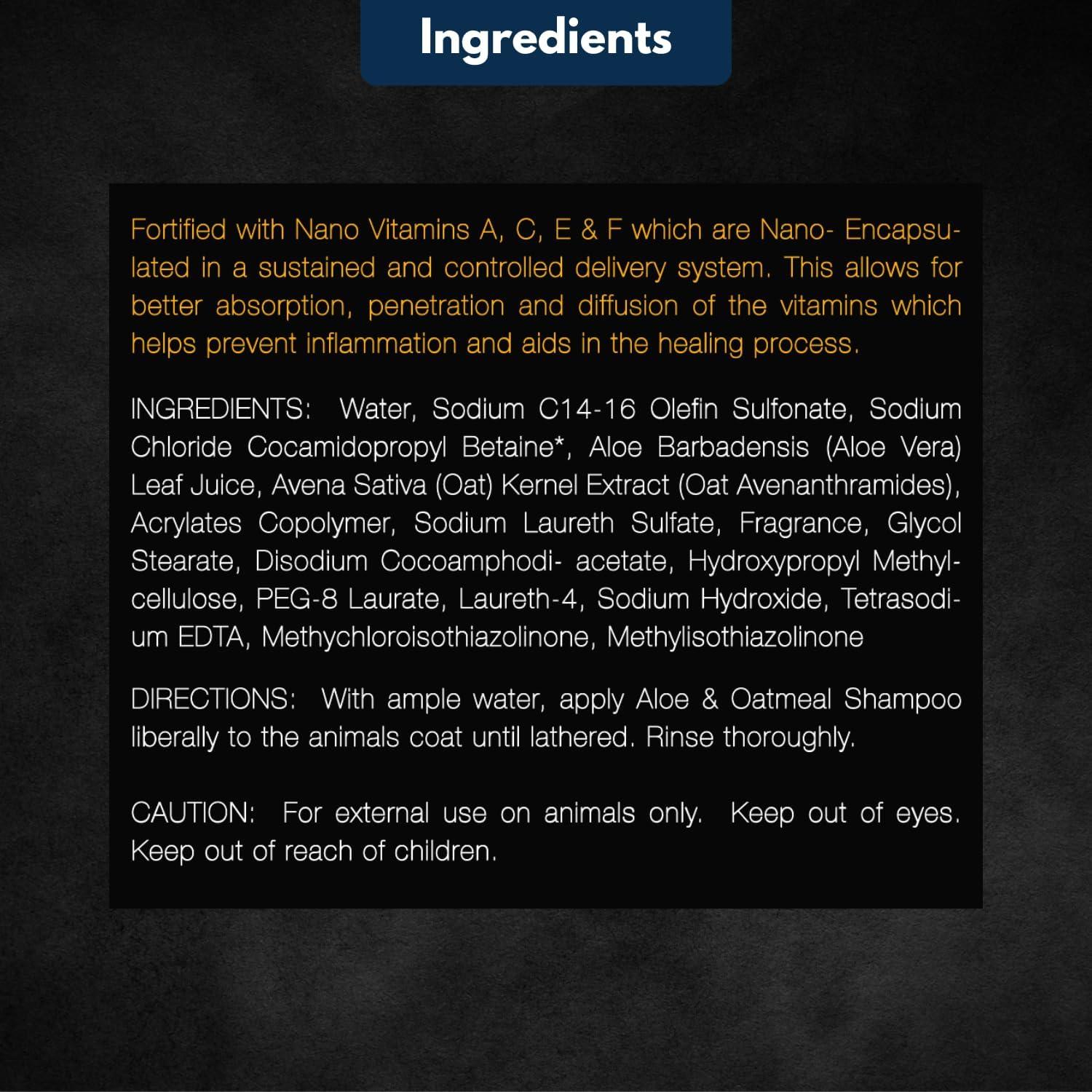 Champú Hipoalergénico E3 de Avena y Aloe para Perros y Gatos 473ml