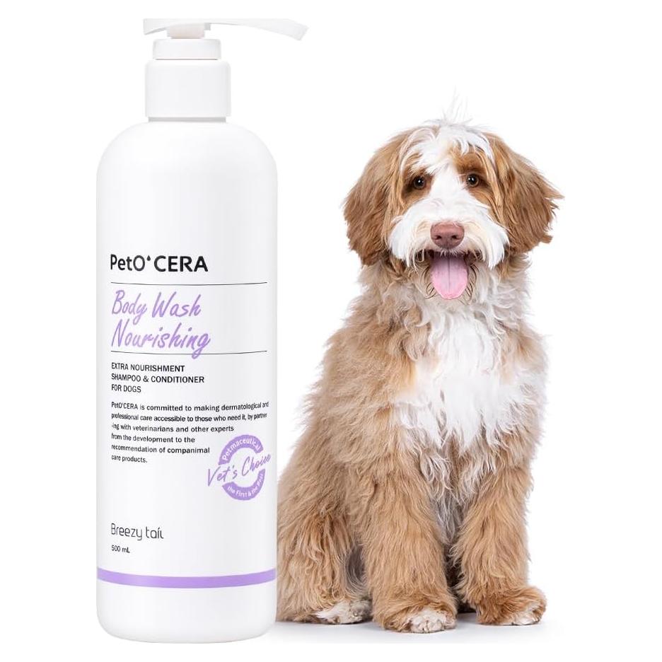 Champú y Acondicionador 2-en-1 PetO'CERA 500ml para Perros