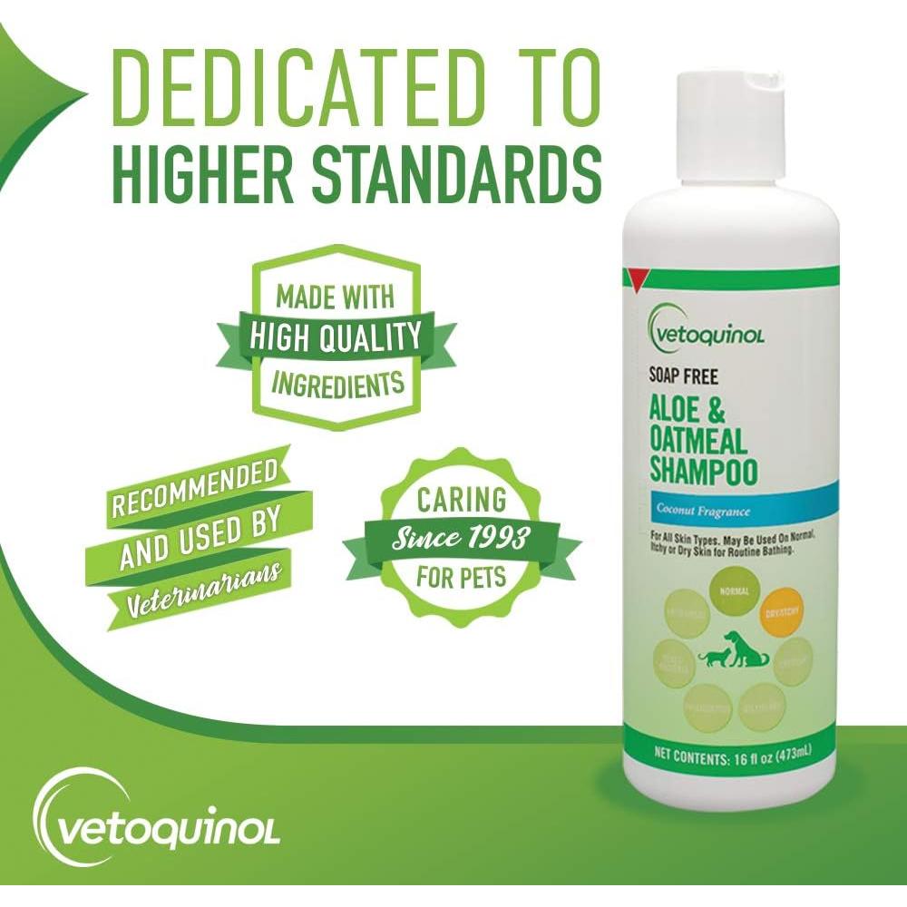 Champú Hidratante Aloe y Avena Vetoquinol 473 ml para Mascotas