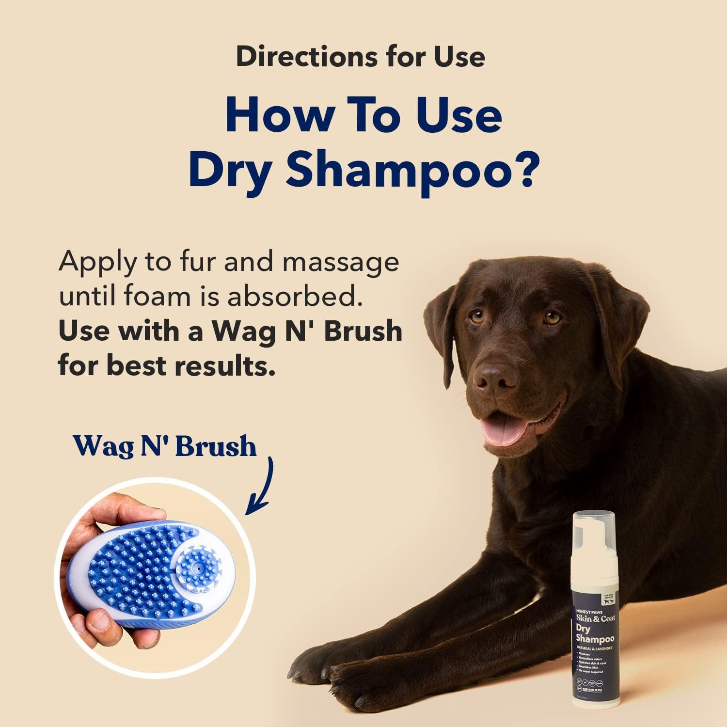 Champú Seco para Perros Honest Paws - Avena y Lavanda 178 g