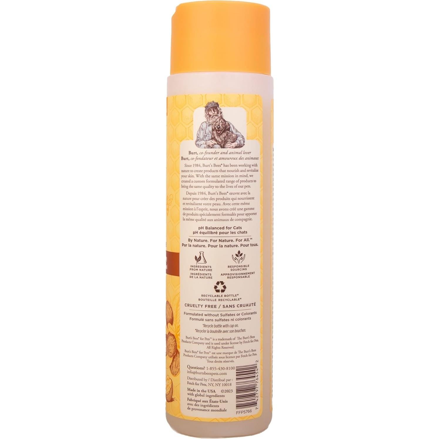 Champú Hipoalergénico para Gatos Burt's Bees 295 ml - Suave y Natural