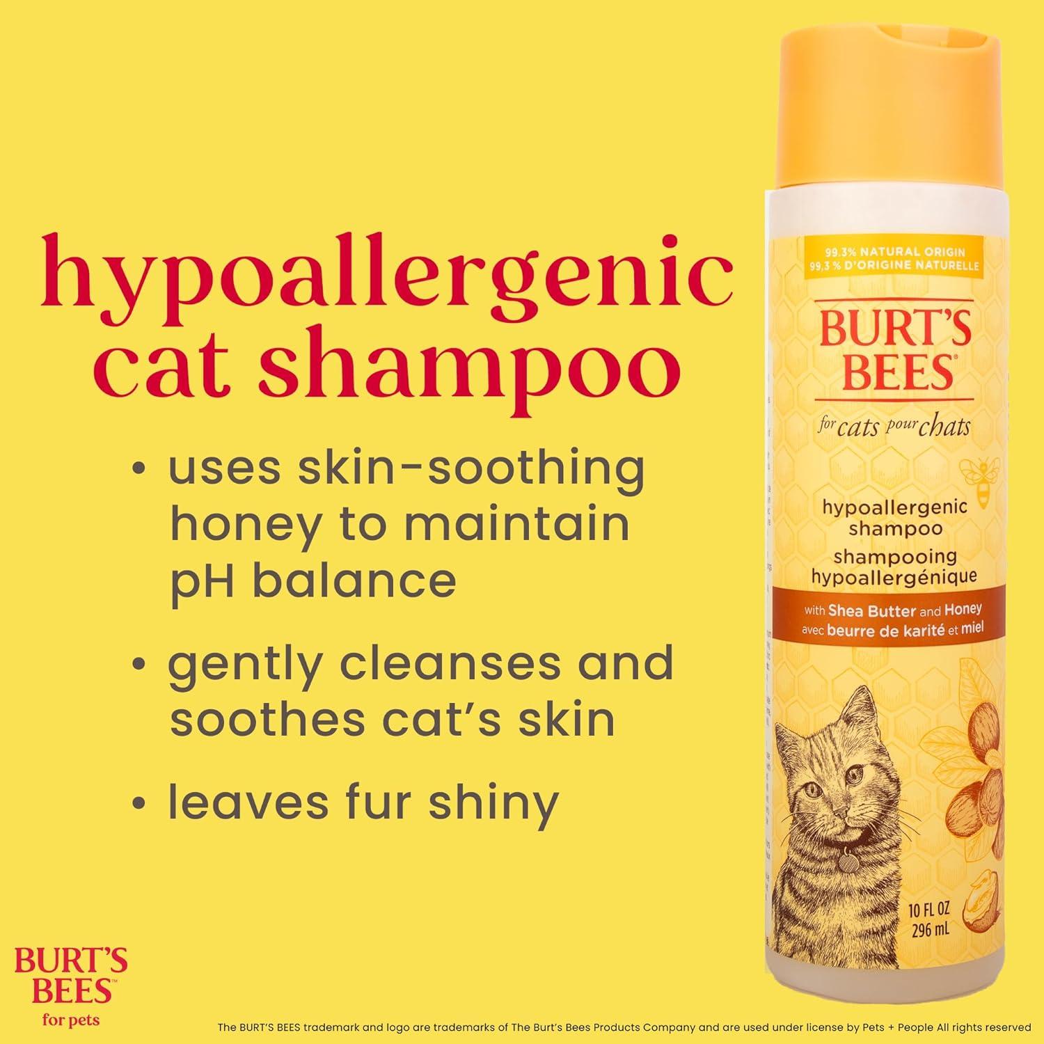 Champú Hipoalergénico para Gatos Burt's Bees 295 ml - Suave y Natural