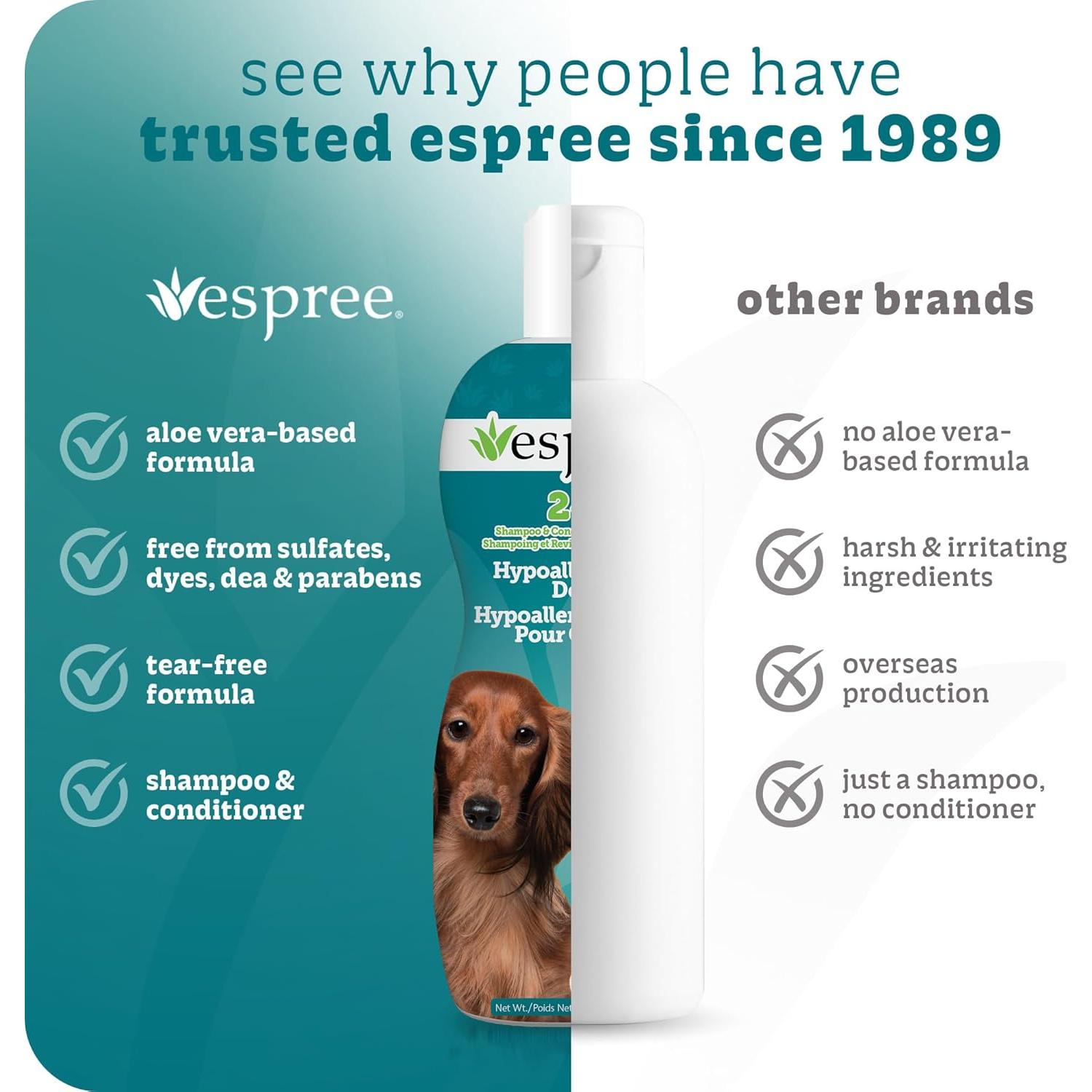 Champú y Acondicionador Hipoalergénico Espree 567 g Aloe Vera