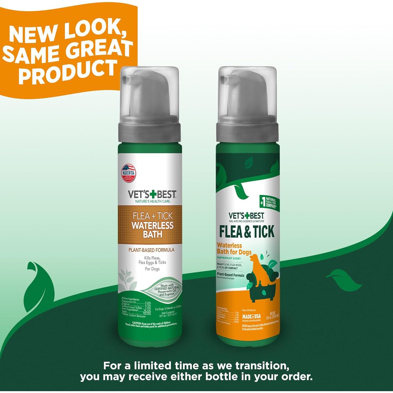 Champú Seco Natural Vet's Best para Perros 226.8 g - Sin Enjuague