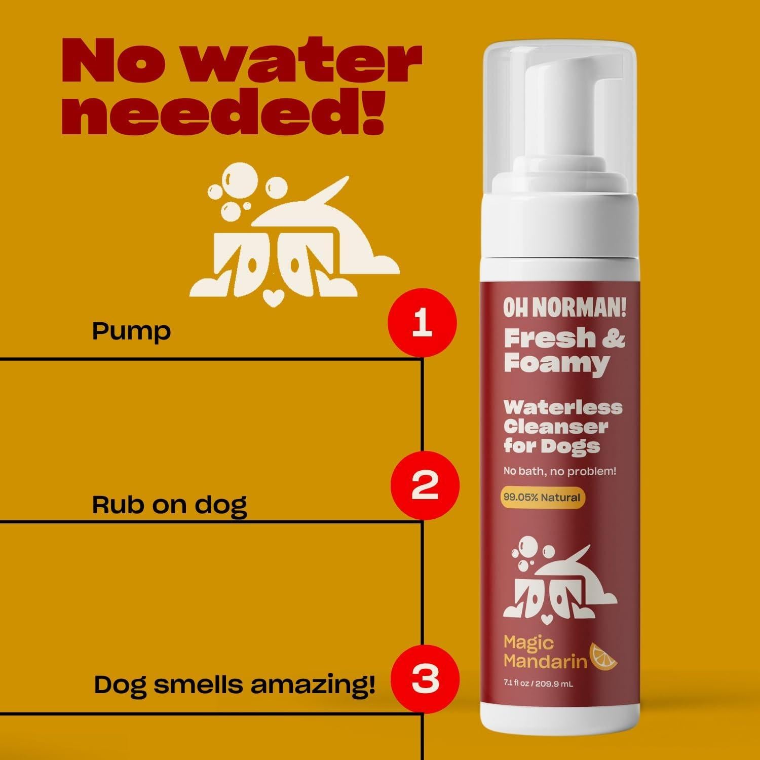 Champú Seco Hipoalergénico para Perros Oh Norman! 210 ml