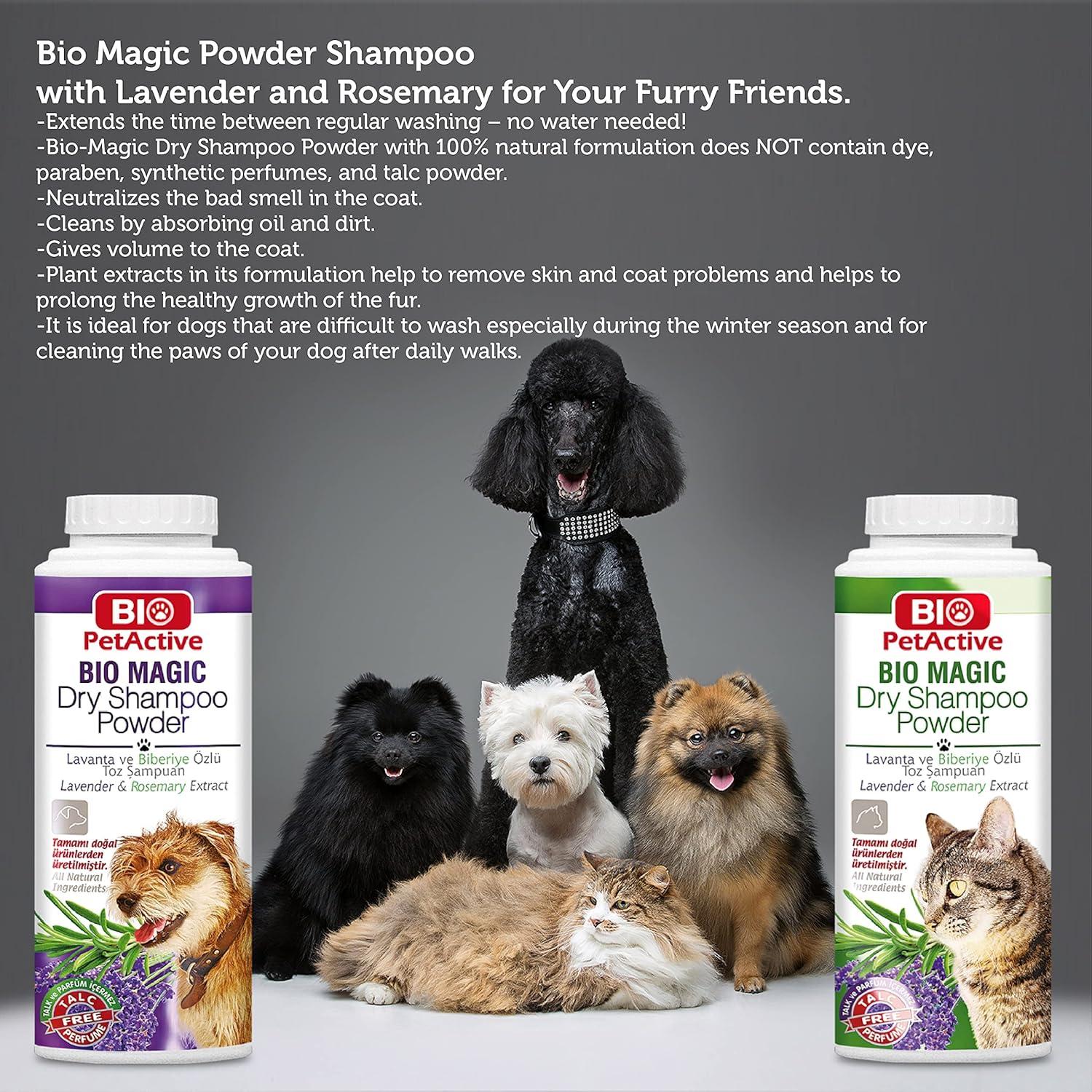 Champú Seco Bio Magic para Perros 150 g - Lavanda y Romero