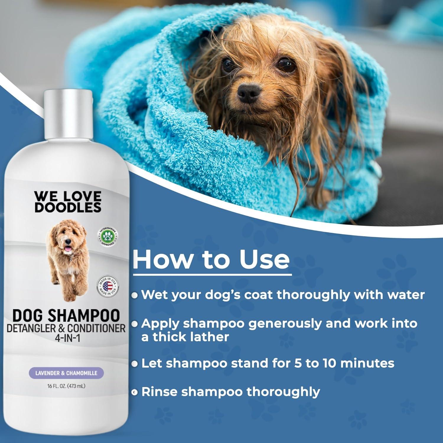 Champú y Spray Desenredante para Perros Amamos a los Doodles 32oz