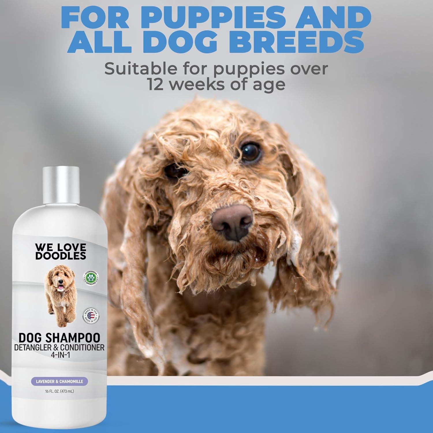 Champú y Spray Desenredante para Perros Amamos a los Doodles 32oz