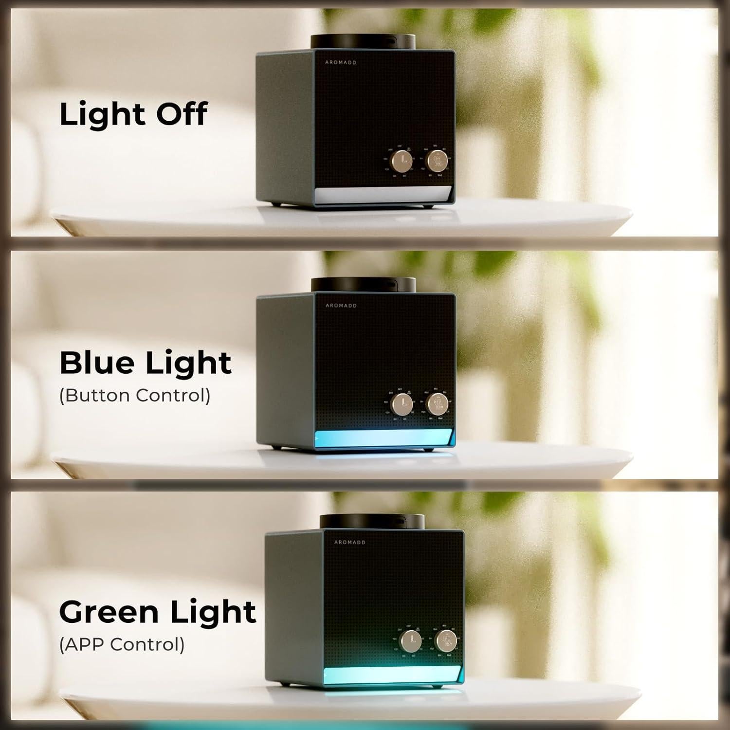 Difusor de Aceite Esencial Aromadd D-Air 400ml Titanio Negro