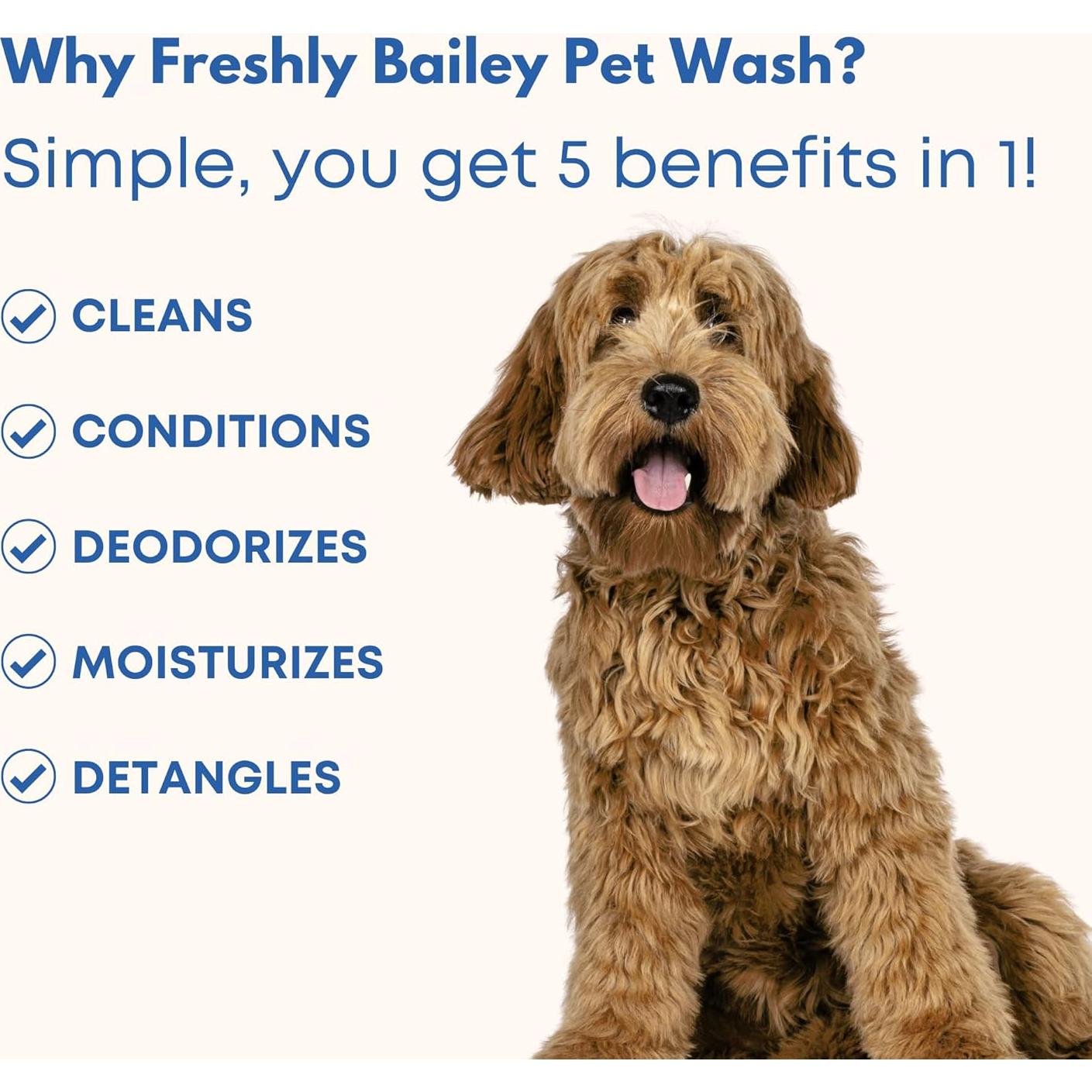 Champú y Acondicionador 5 en 1 Freshly Bailey 453g