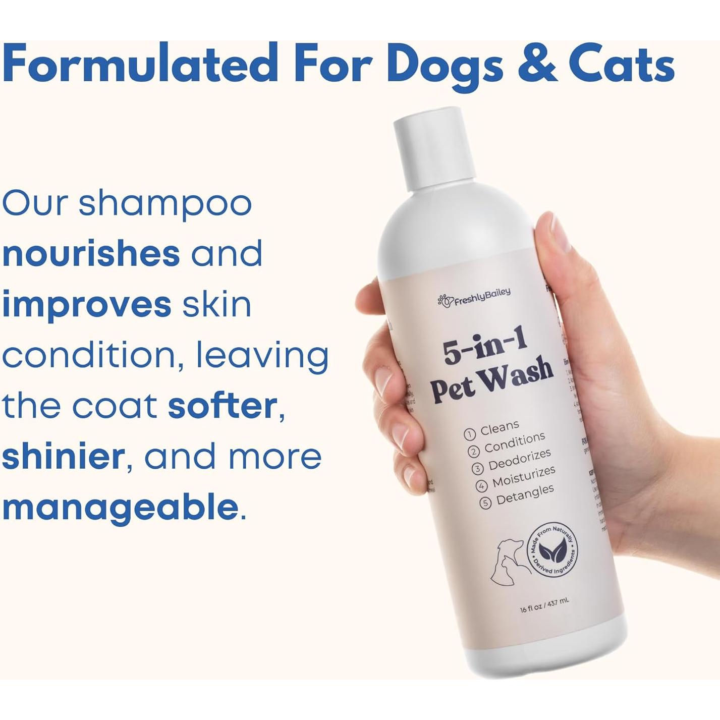 Champú y Acondicionador 5 en 1 Freshly Bailey 453g