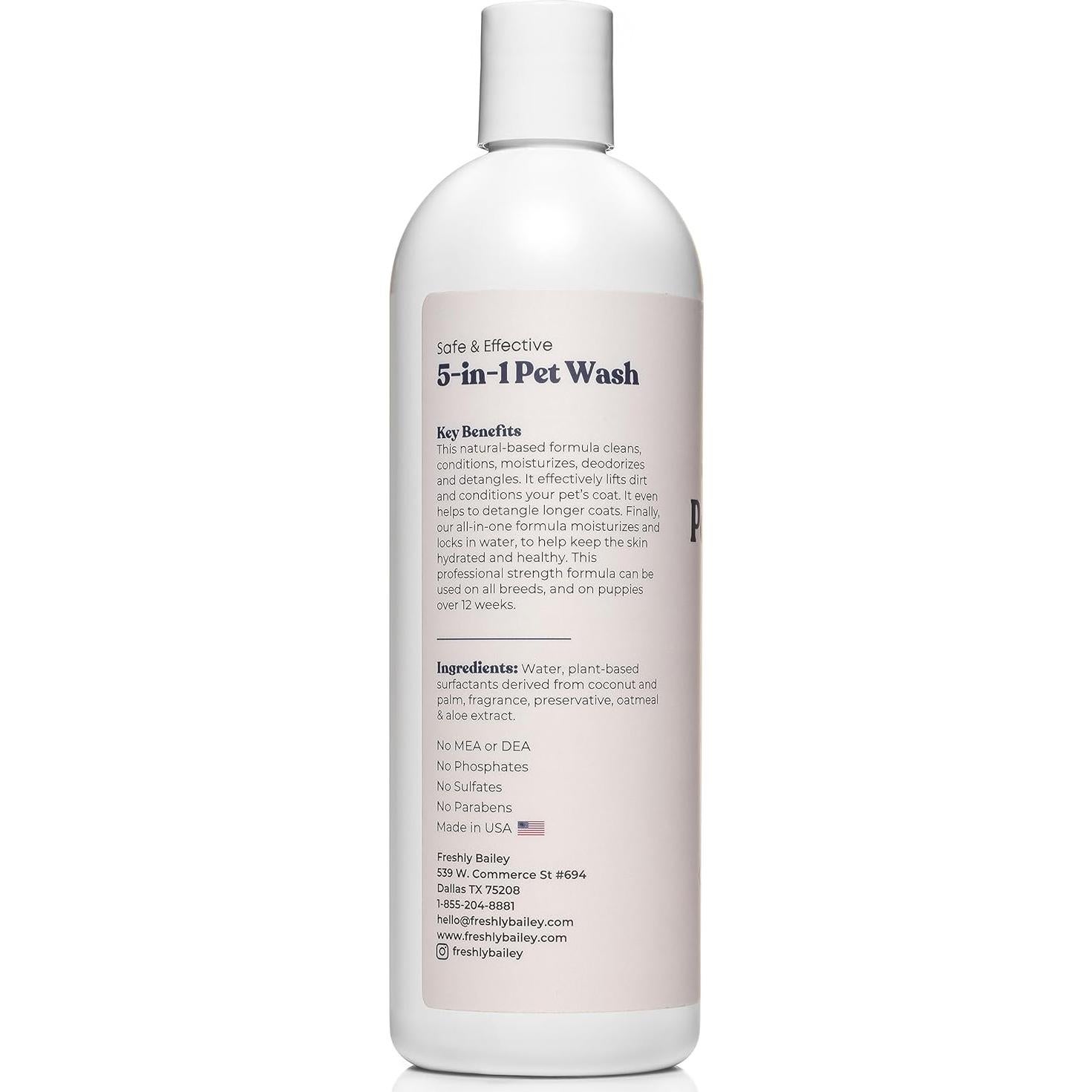 Champú y Acondicionador 5 en 1 Freshly Bailey 453g