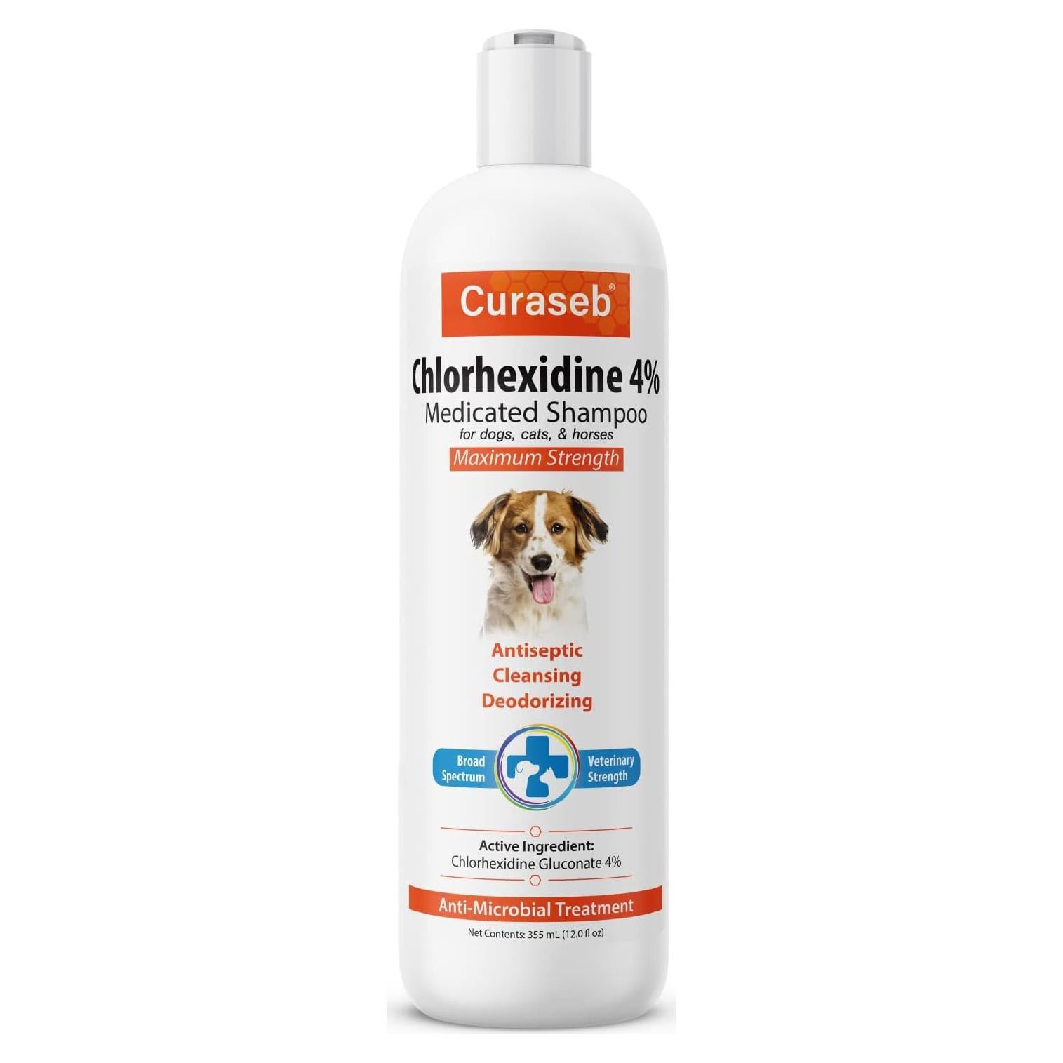 Champú Medicado Curaseb 4% para Perros y Gatos 226g