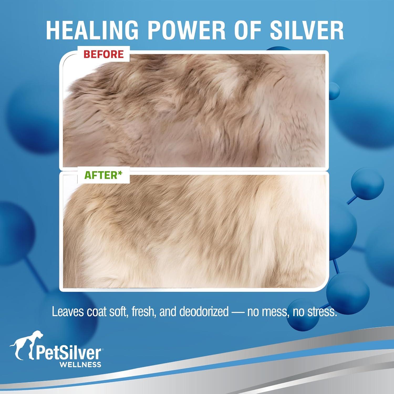 Champú Seco para Gatos PetSilver - Sin Enjuague 148 ml