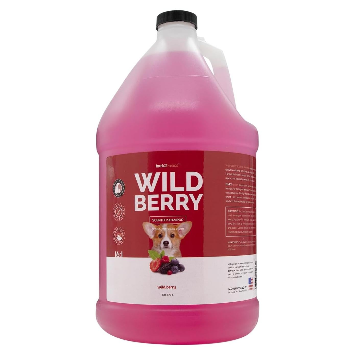 Champú para Perros Bark2Basics Bayas Silvestres 3.9 kg