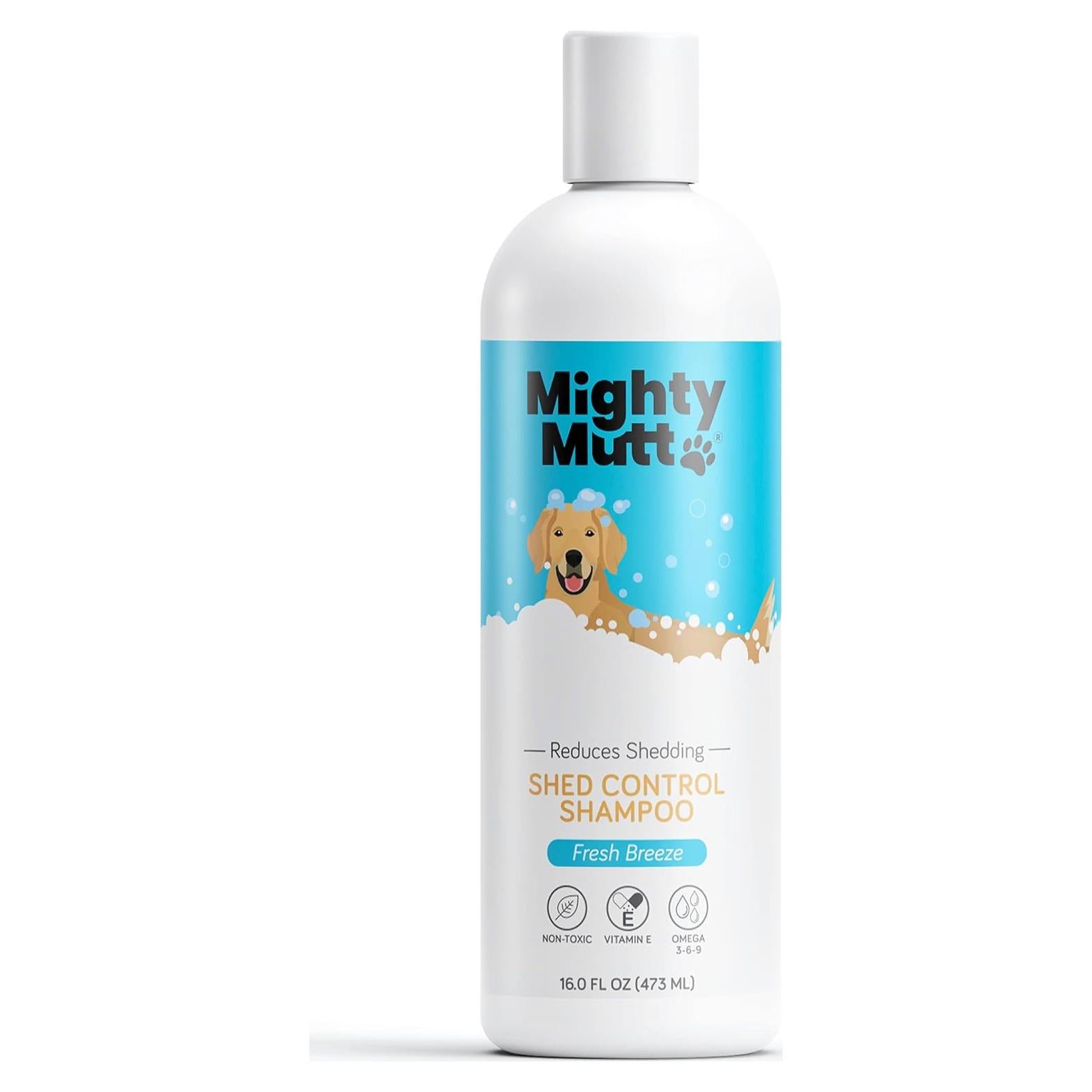 Champú Deshedding Mighty Mutt 473 ml - Hipoalergénico para Perros