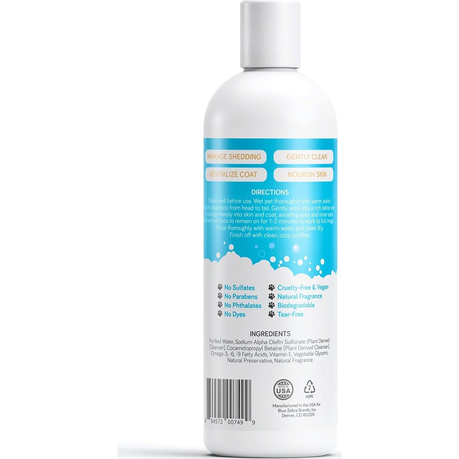 Champú Deshedding Mighty Mutt 473 ml - Hipoalergénico para Perros