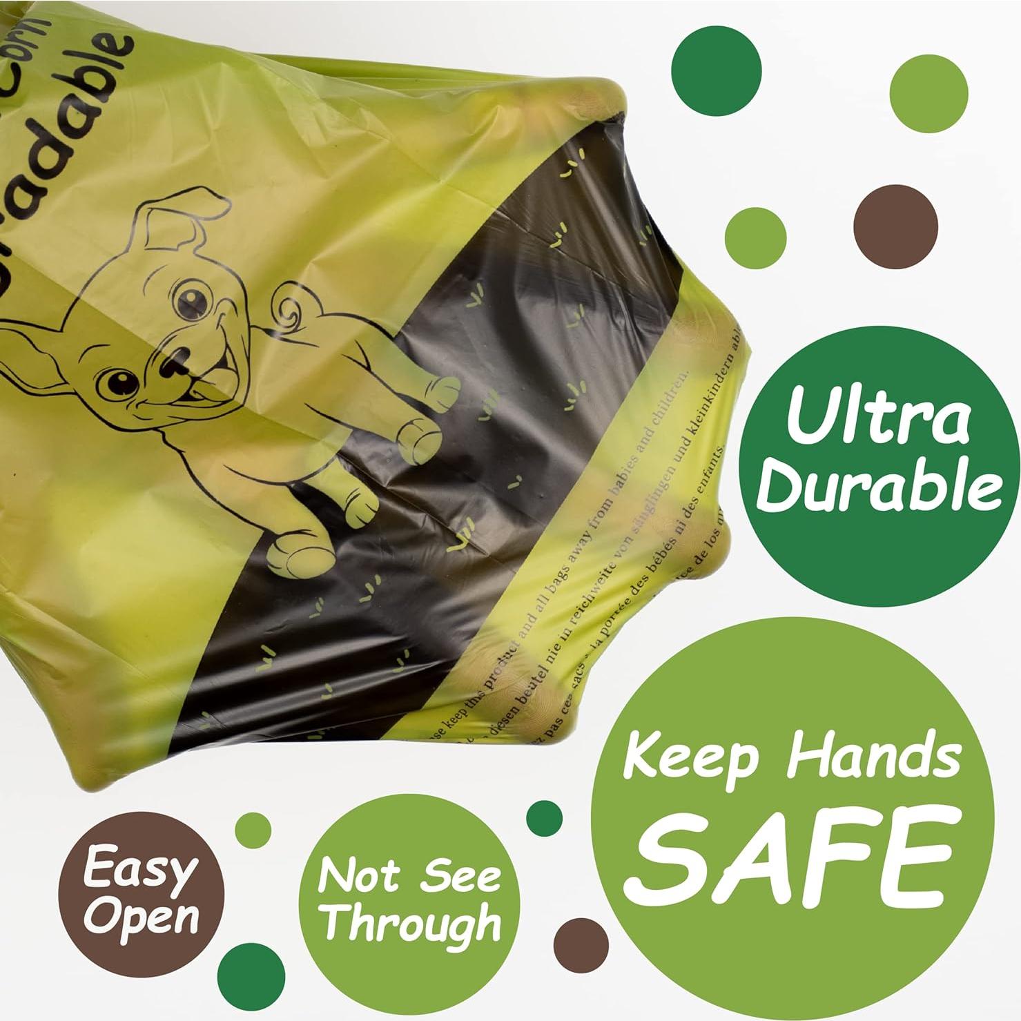 Bolsas para Excremento de Perro Greener Walker 540 Unidades 100% a Prueba de Fugas