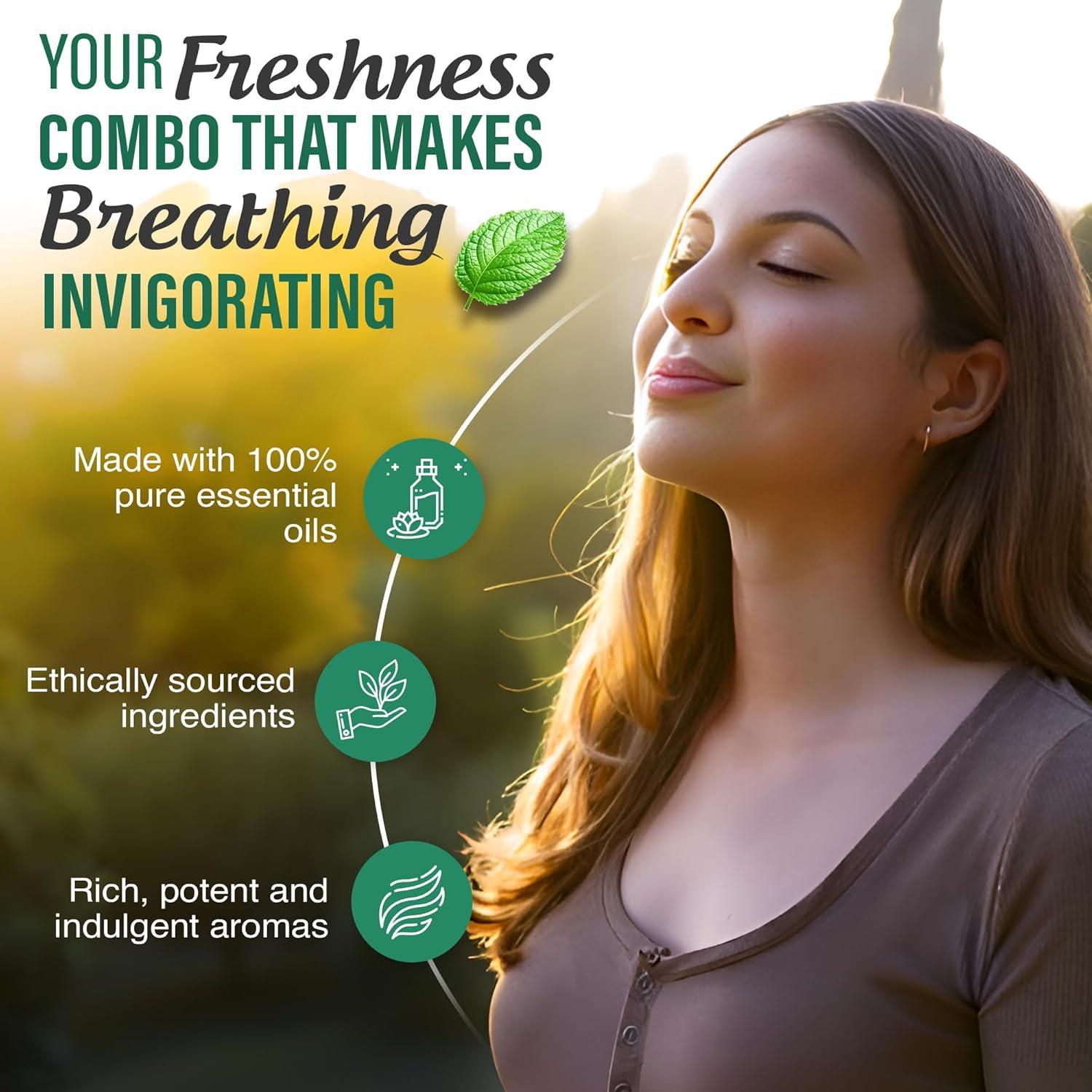 Set de Aceites Esenciales GuruNanda Breathe 3 x 10 ml - 100% Puro