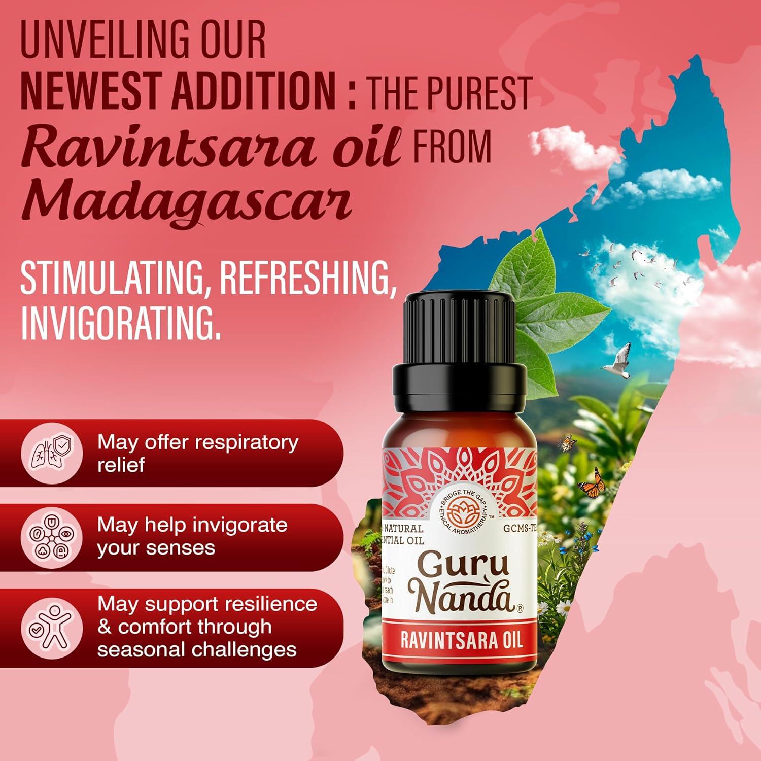 Set de Aceites Esenciales GuruNanda Breathe 3 x 10 ml - 100% Puro