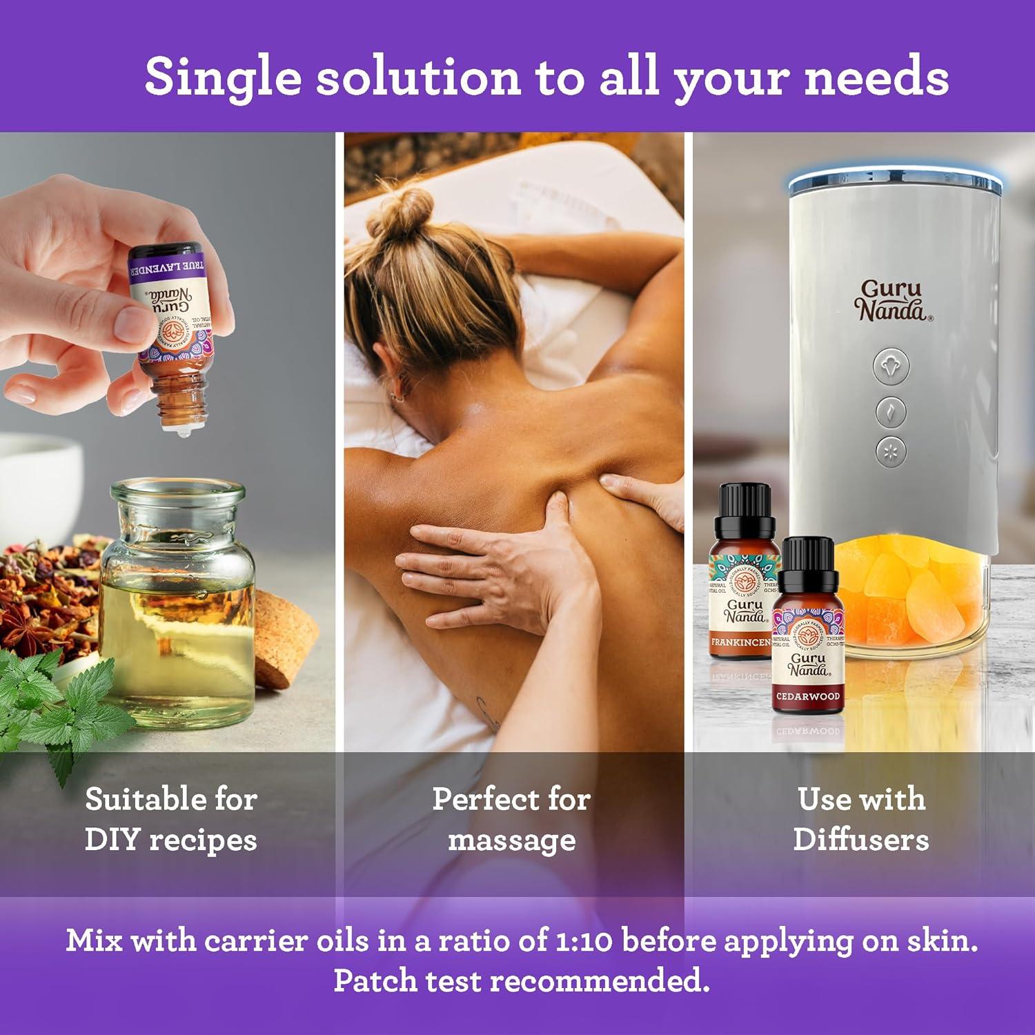 Set de Aceites Esenciales GuruNanda para Dormir 3 x 10 ml Puro