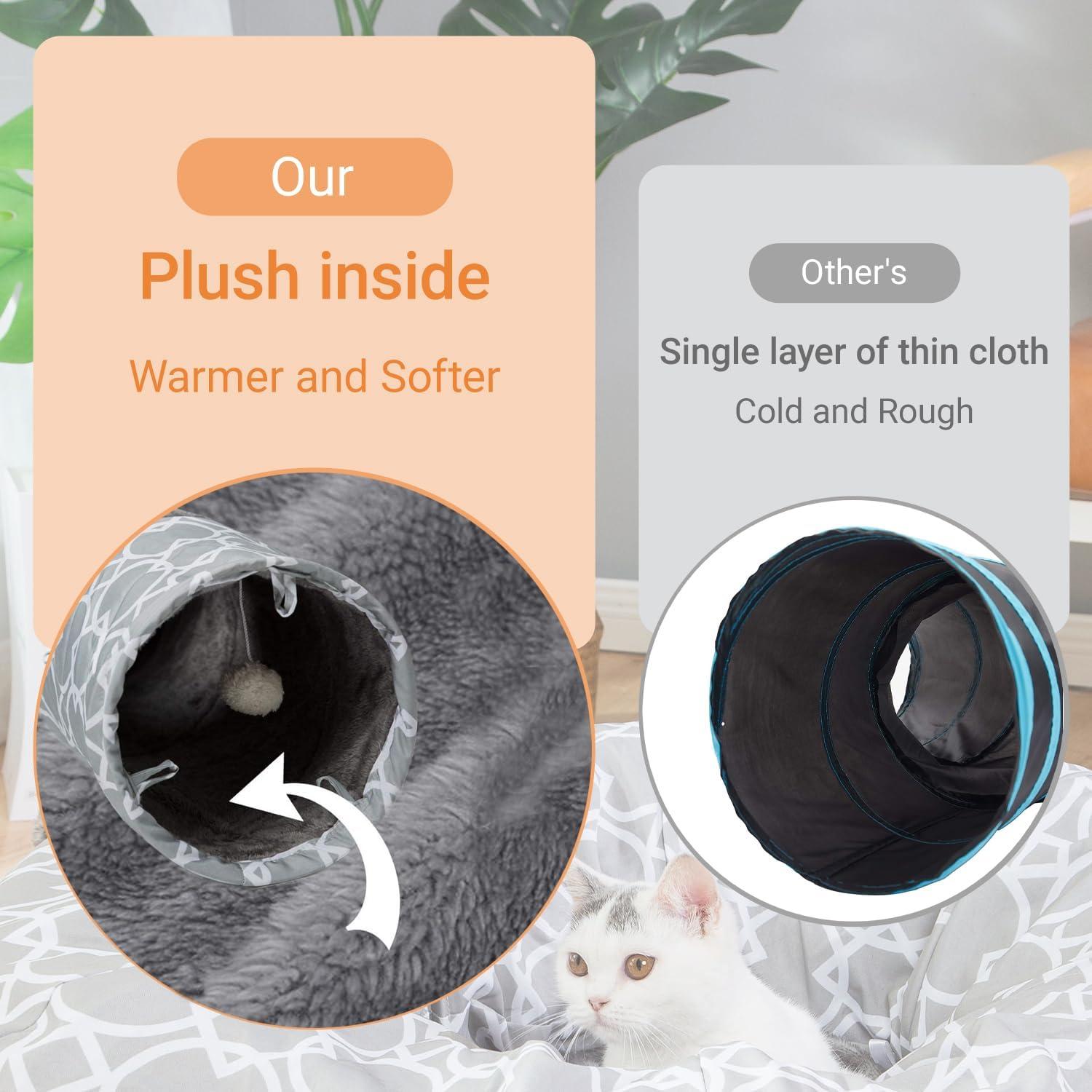 Túnel Geométrico LUCKITTY para Gatos y Mascotas 120 cm