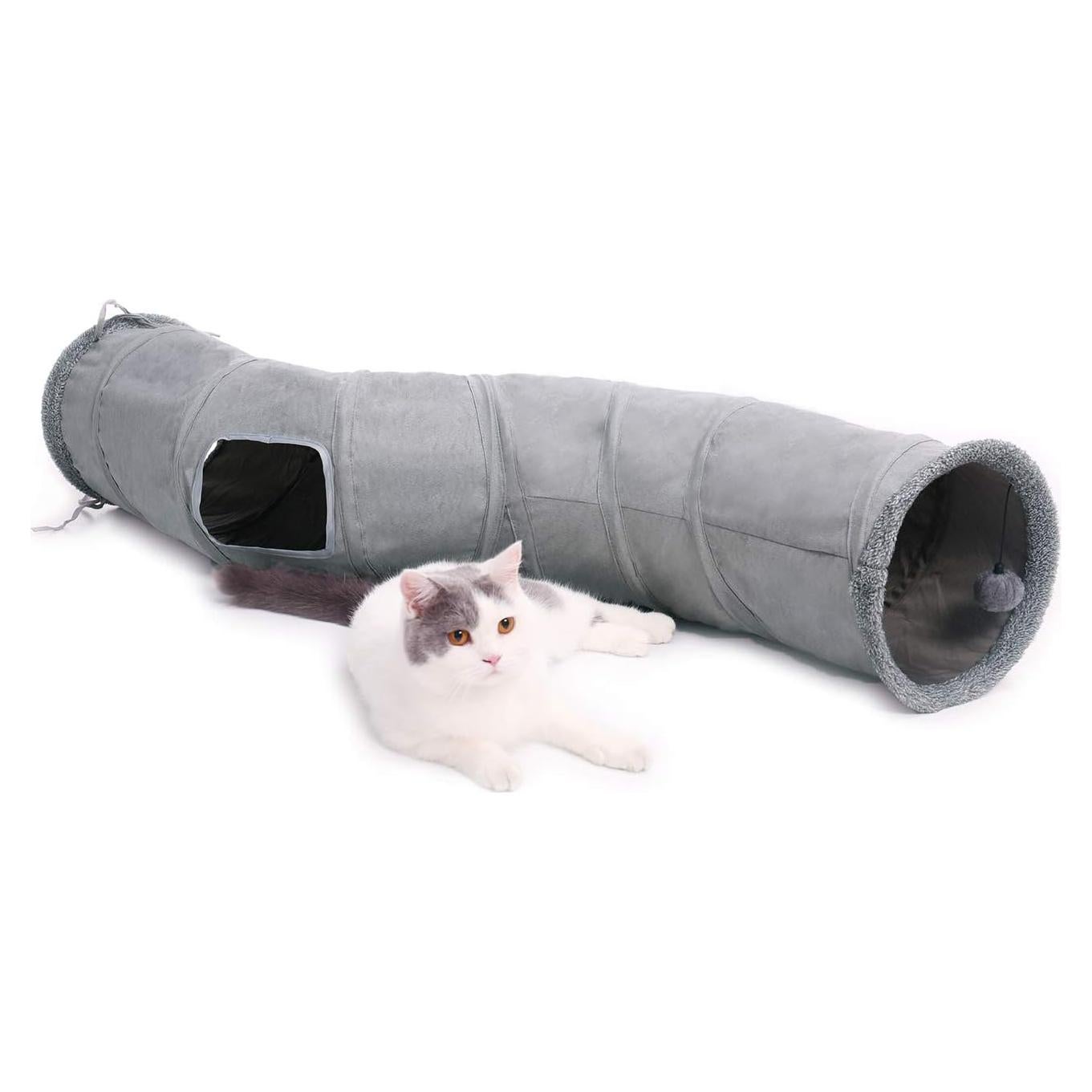 Túnel para Gatos PAWZ Road Colapsable en Forma de S 116.84 cm