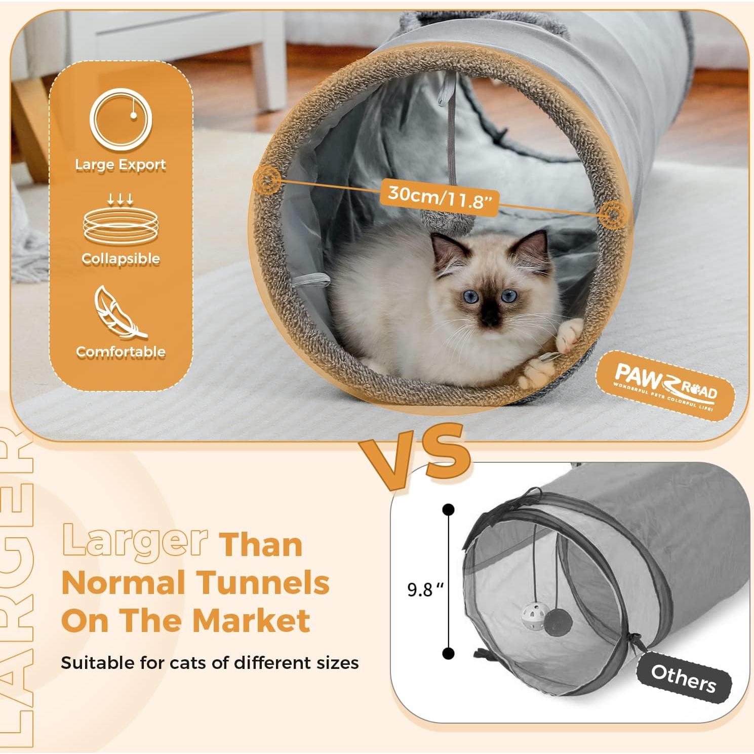 Túnel para Gatos PAWZ Road 130 cm Colapsable 30 cm Diámetro