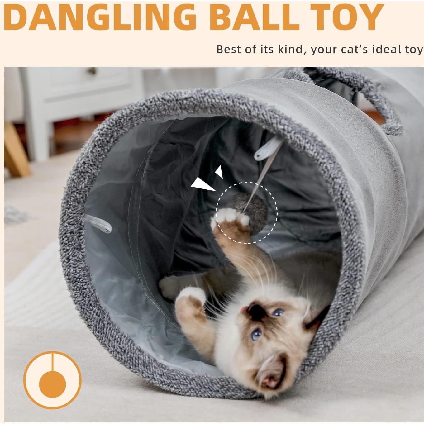 Túnel para Gatos PAWZ Road 130 cm Colapsable 30 cm Diámetro