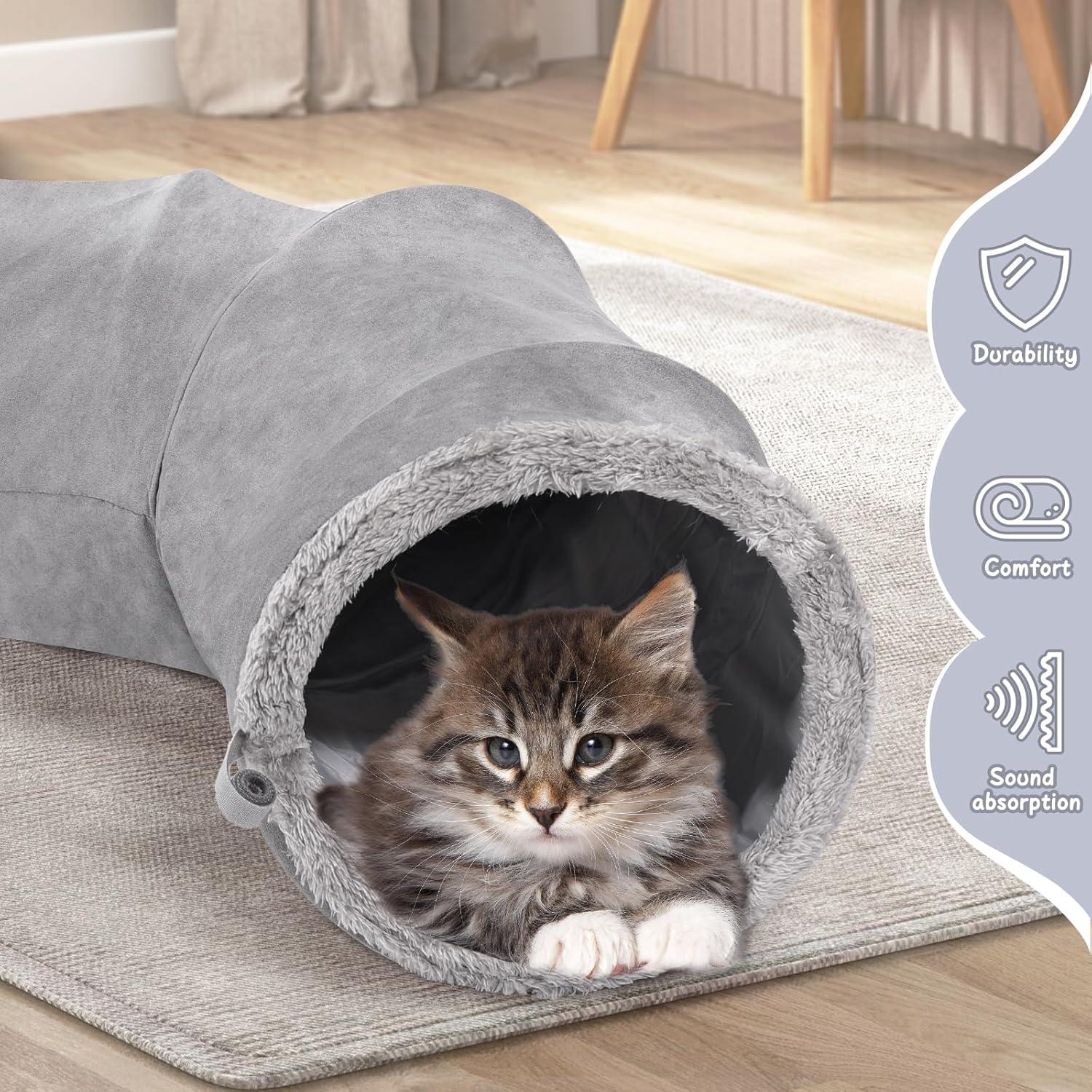 Túnel para Gatos TailTastic S-2 - 149.86x38.1 cm, Plegable