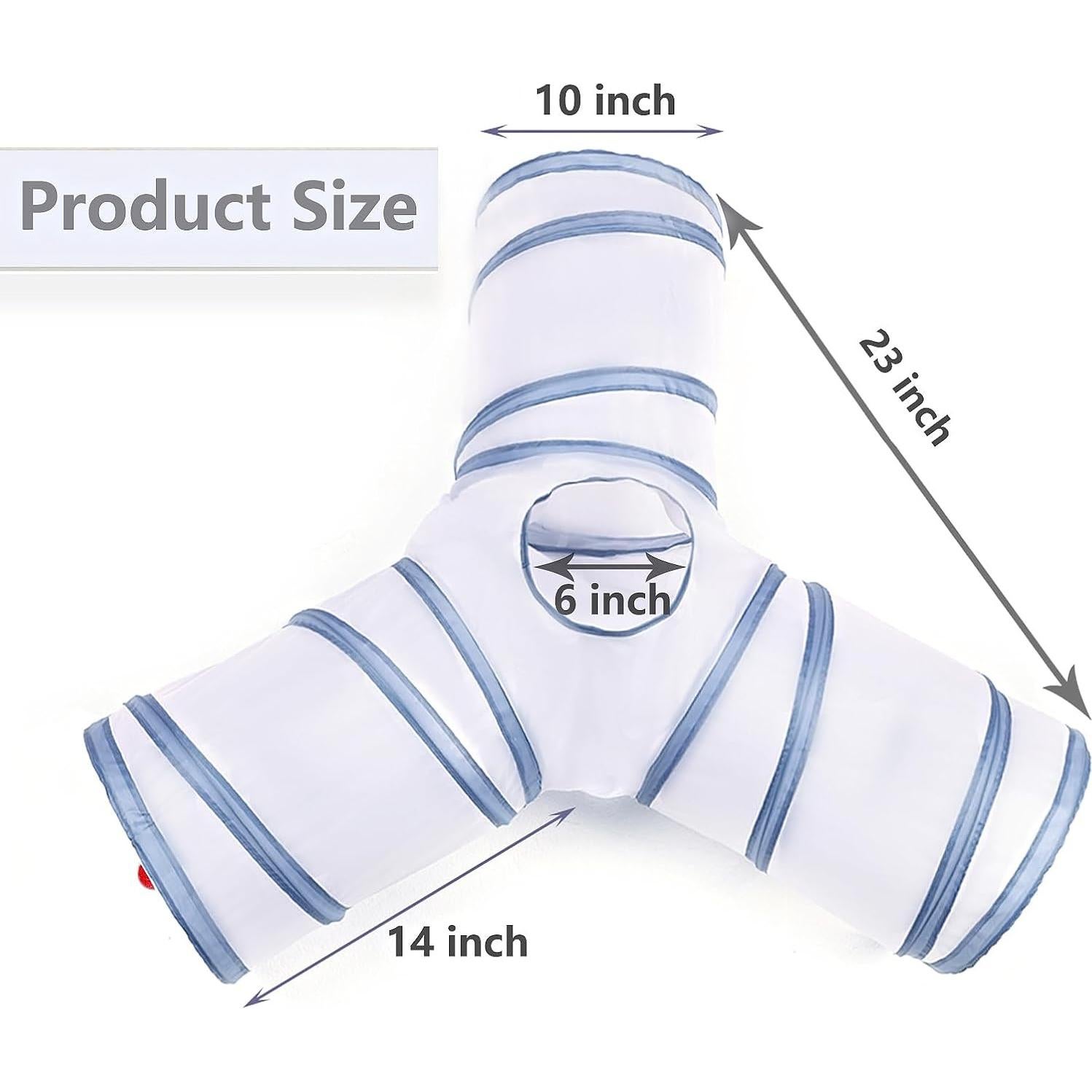 Túneles de Juguete para Gatos Deofun 3 Vías Colorido Plegable