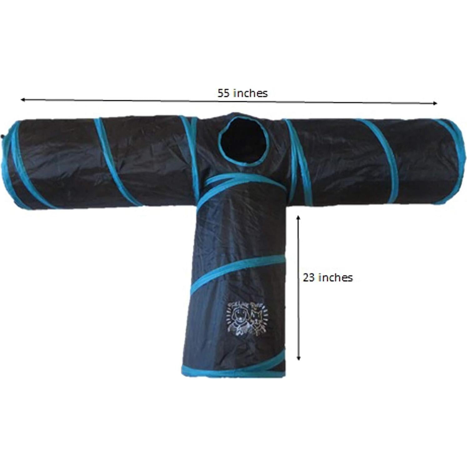 Túnel para Gatos Feline Ruff Extra Grande 139.7 cm 3 Vías