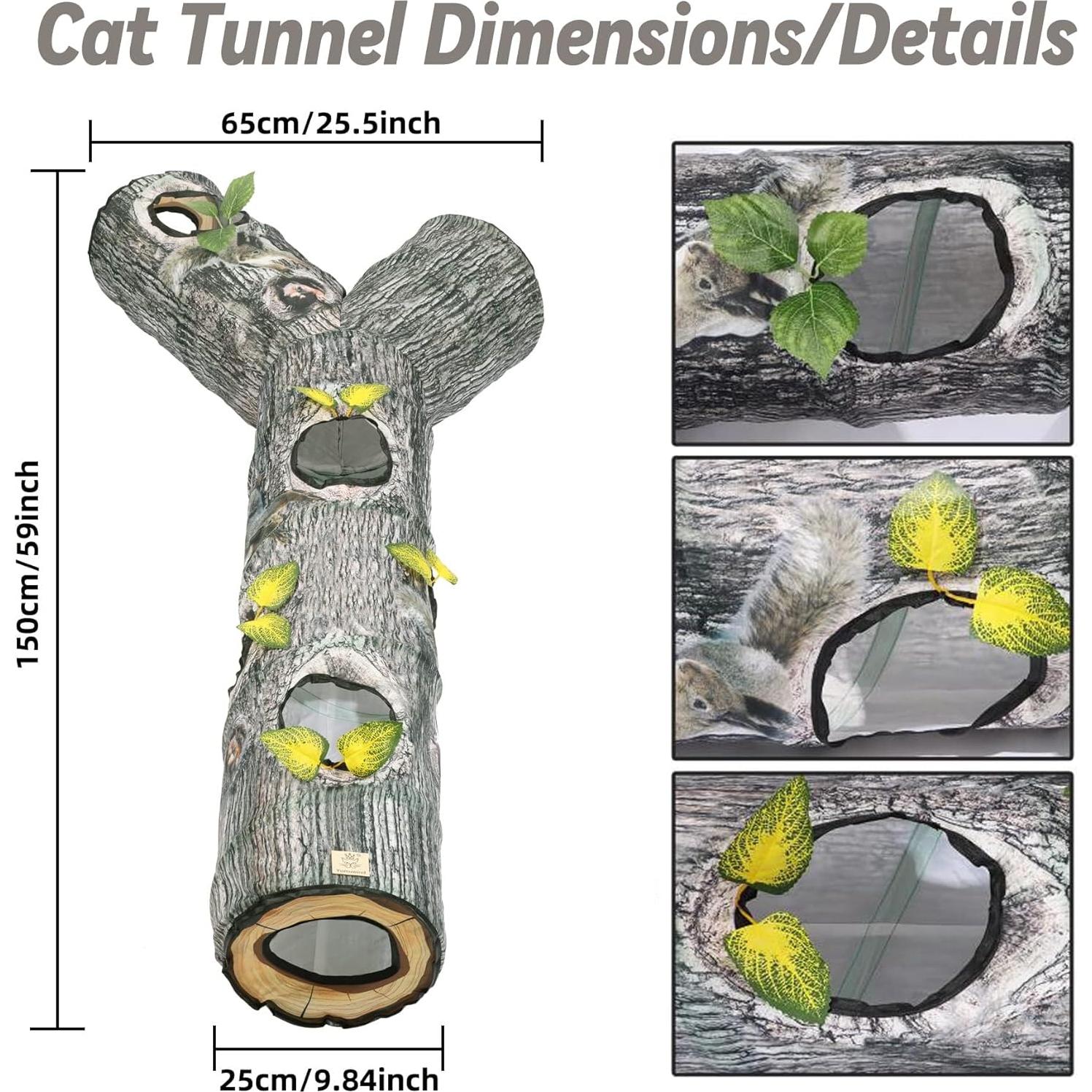 Túnel para Gatos GRETMIX 3 Vías Plegable 149.86 cm