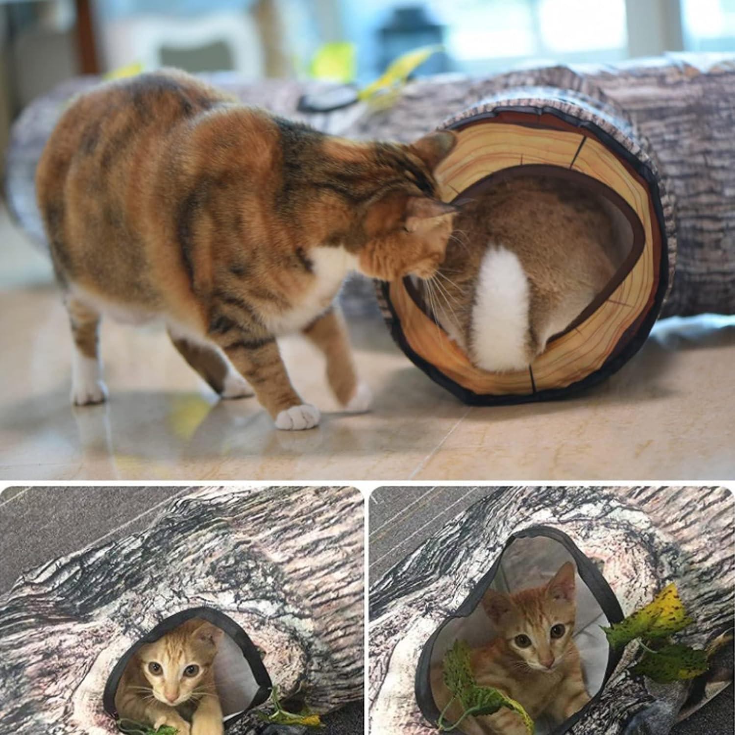 Túnel para Gatos GRETMIX 3 Vías Plegable 149.86 cm