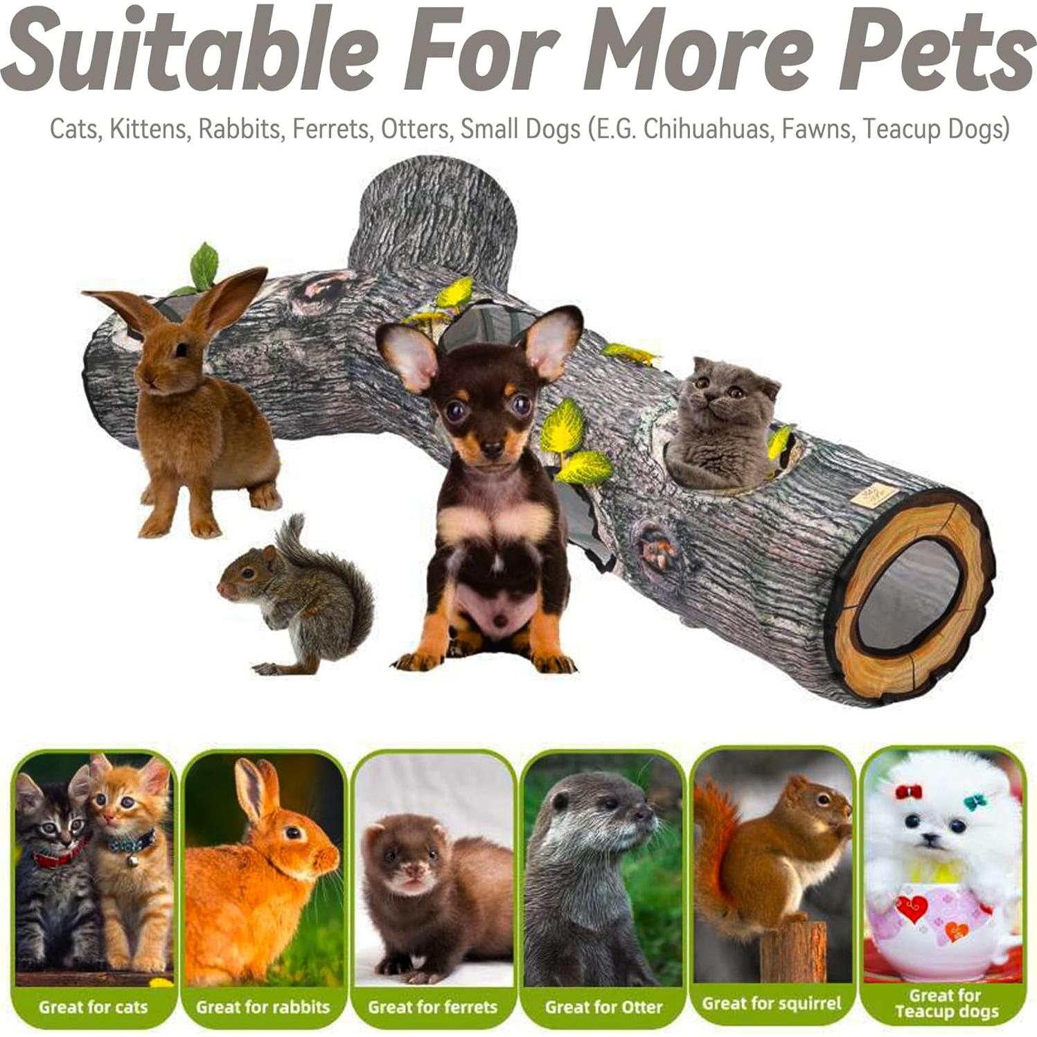 Túnel para Gatos GRETMIX 3 Vías Plegable 149.86 cm