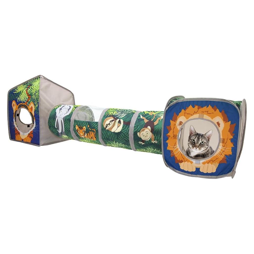 Juguetes para Gatos Kitty City Safari Jungle Combo Plegable
