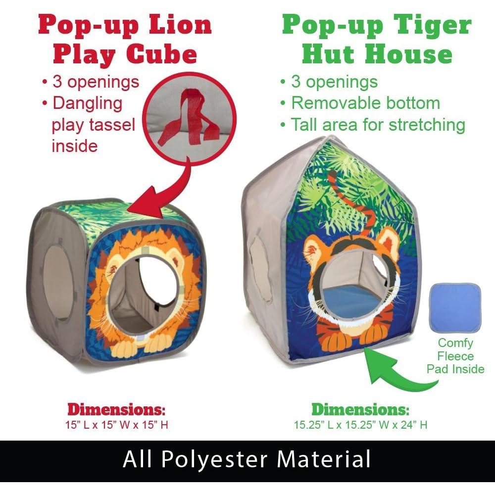 Juguetes para Gatos Kitty City Safari Jungle Combo Plegable