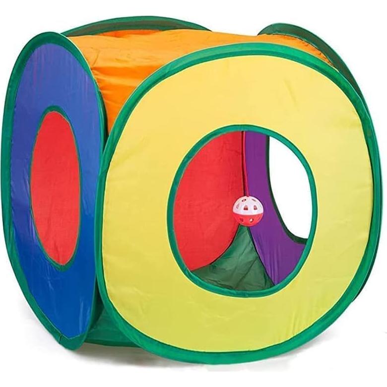 Túnel Interactivo para Gatos HNQTJJS Cubo Arcoíris 4.83cm