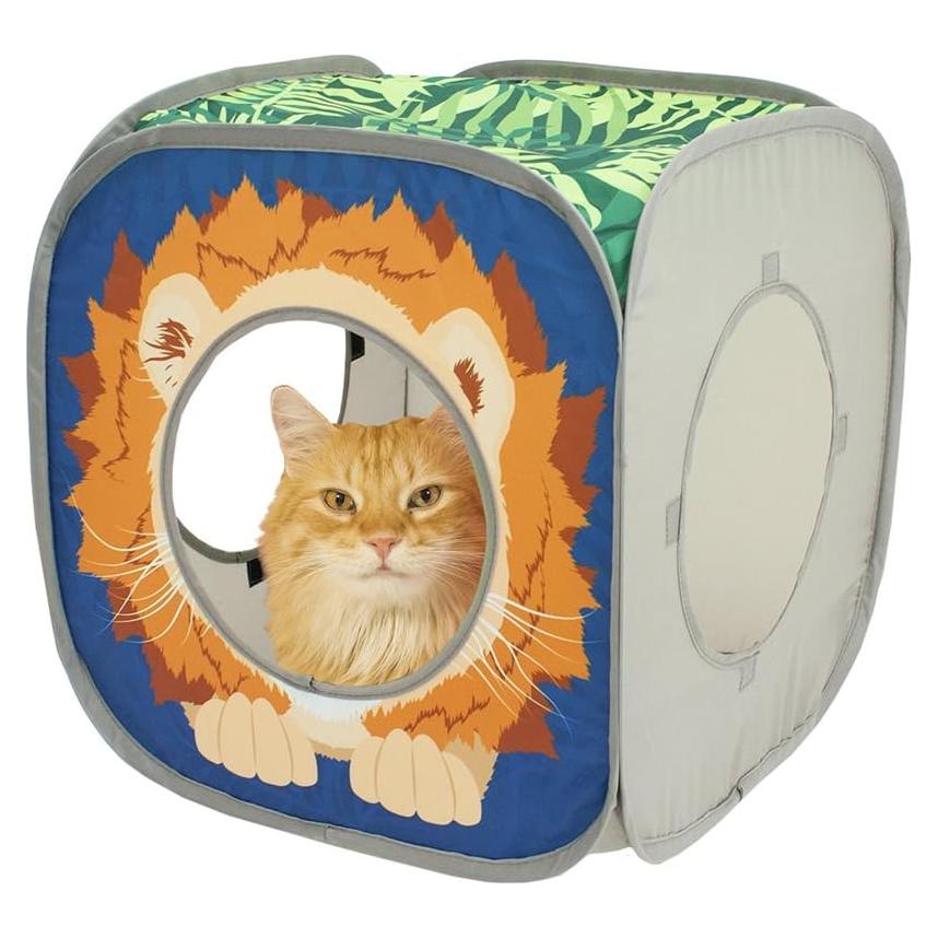 Cubo Plegable para Gatos Kitty City Safari Jungle 38 cm