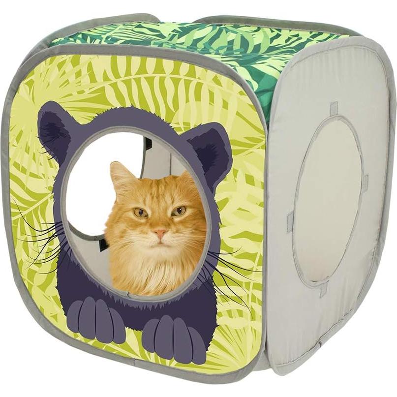 Cubo Plegable para Gatos Kitty City Safari Jungle 38 cm