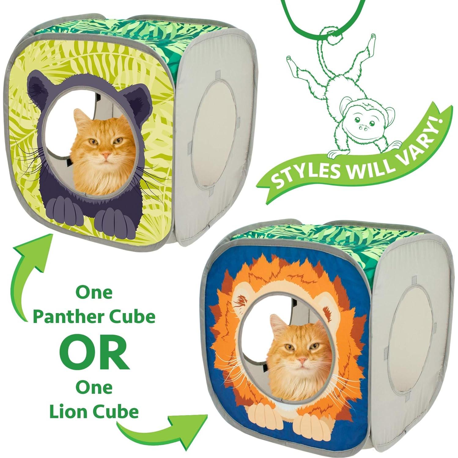 Cubo Plegable para Gatos Kitty City Safari Jungle 38 cm