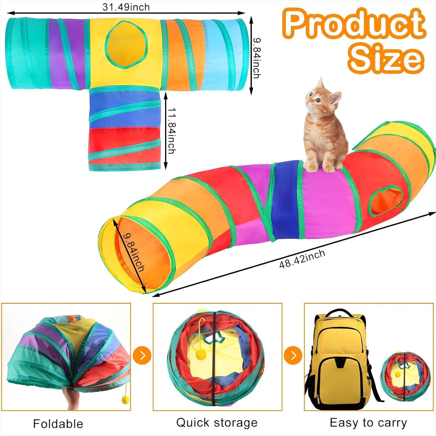 Conjunto de Juguetes para Gatos Wettarn 22 Piezas Colorido