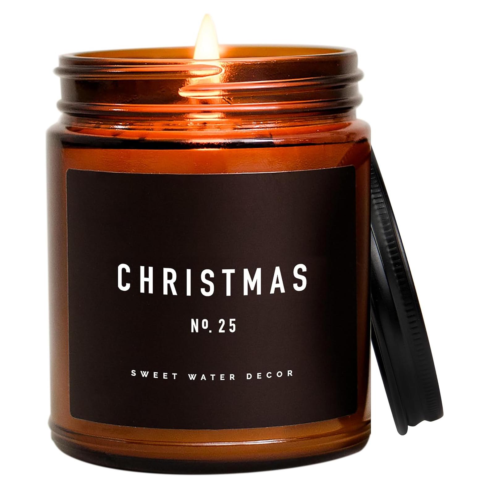 Vela Aromática de Soja Sweet Water Decor 9oz Navidad