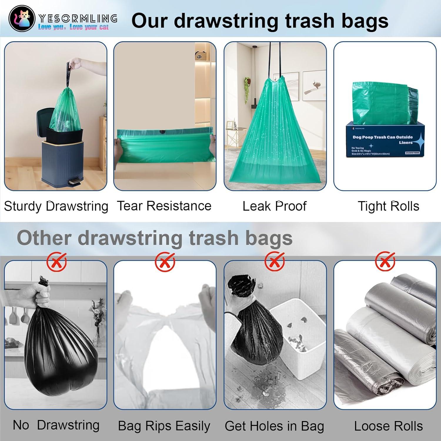 Bolsas para Desechos de Perro YESORMLING 20 Unidades 60x50cm