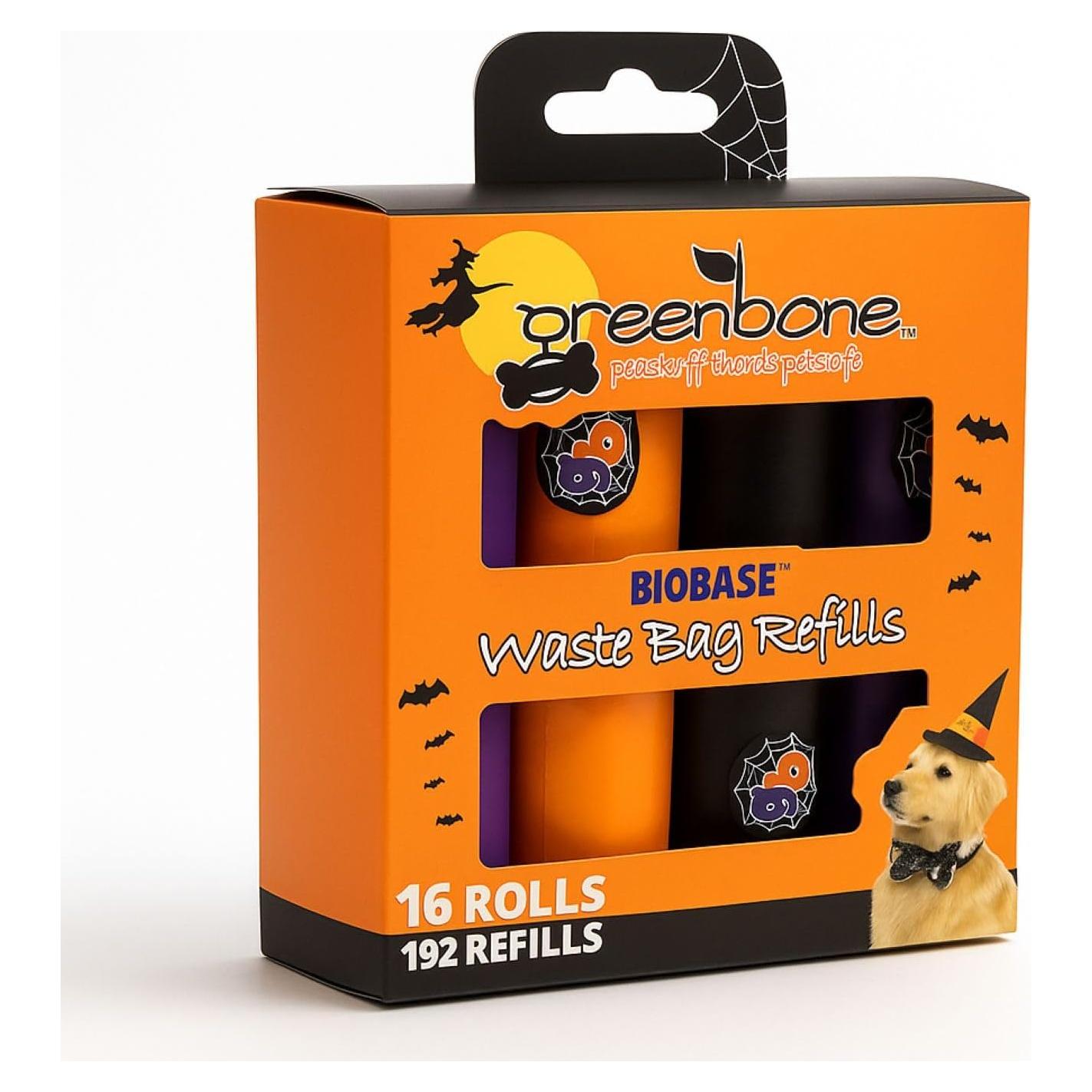 Bolsas de Excremento para Perros Greenbone Halloween 192 Unidades