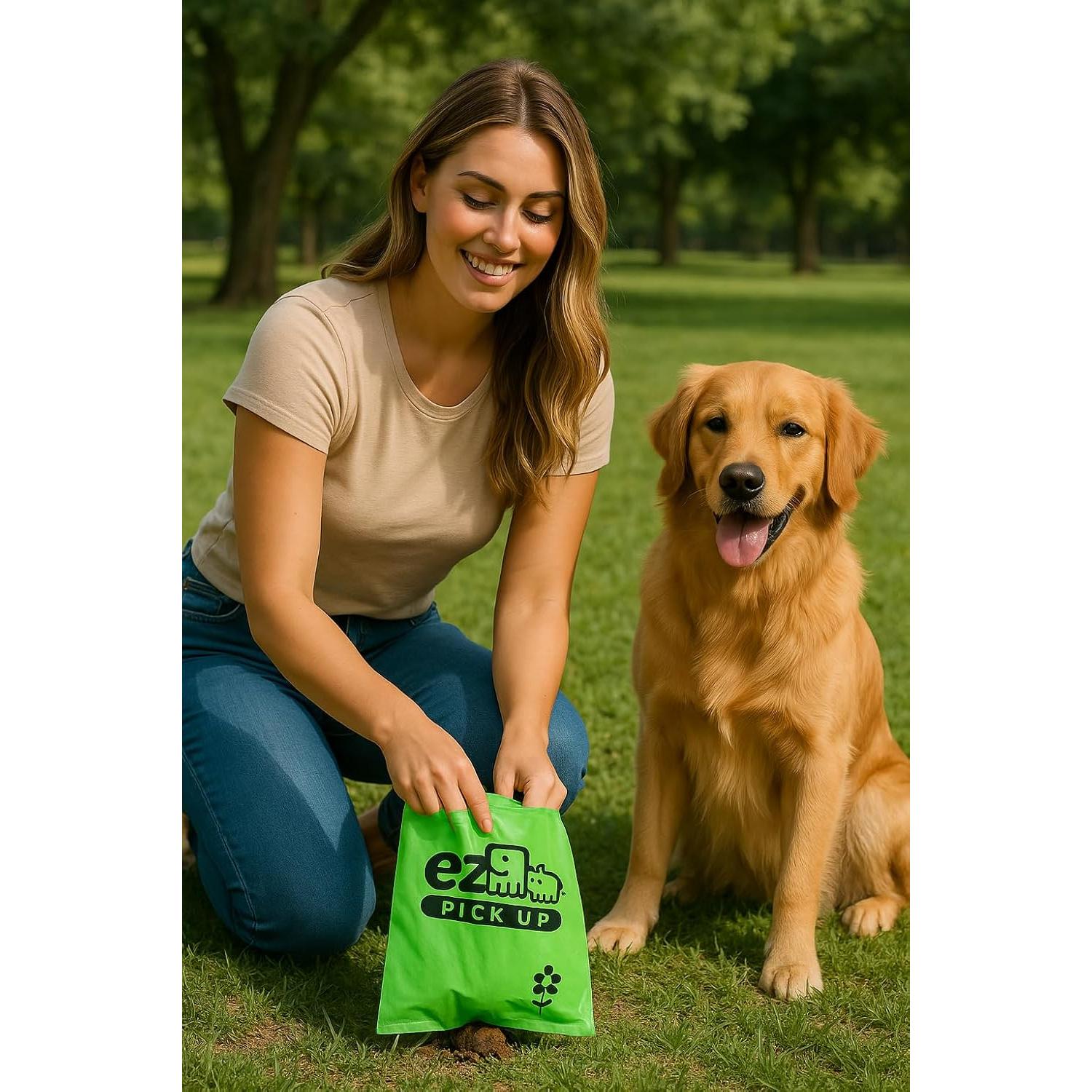 Bolsas de Desechos de Mascotas EZ PICK UP 1000 Unidades Verde