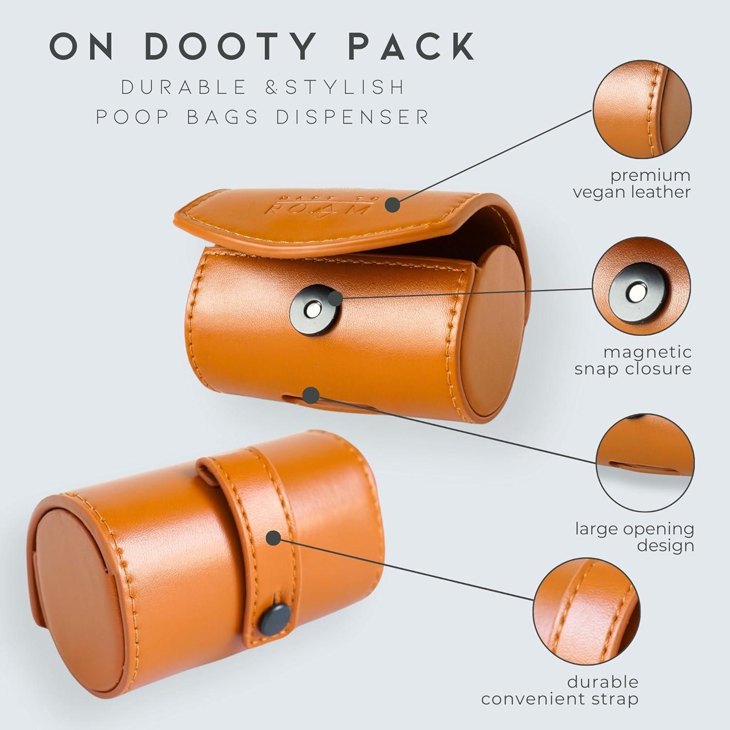 Dispensador de Bolsas de Excremento de Perro MADE TO ROAM - Cuero Vegano Nueva York Afterlight