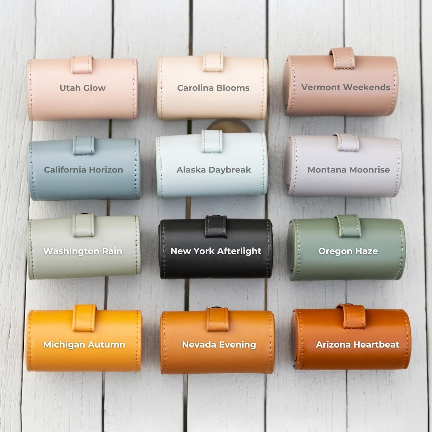 Dispensador de Bolsas de Excremento de Perro MADE TO ROAM - Cuero Vegano Nueva York Afterlight