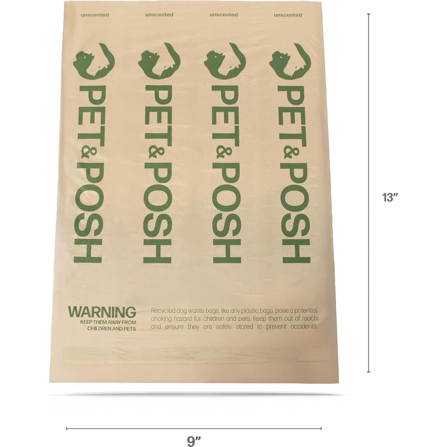 Bolsas para Poop de Perro Pet & Posh - 120 Unidades Extra Gruesas